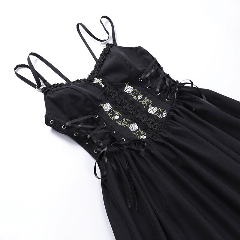 Black Gothic Lolita Corset Dress JY22542