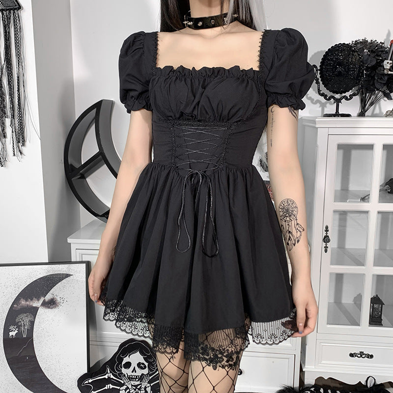 Gothic Puff Sleeve Dress CC21011
