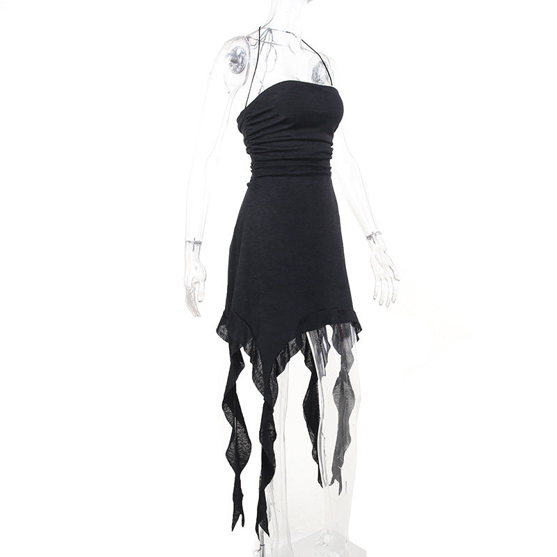 Black Punk Style Dress YY23012