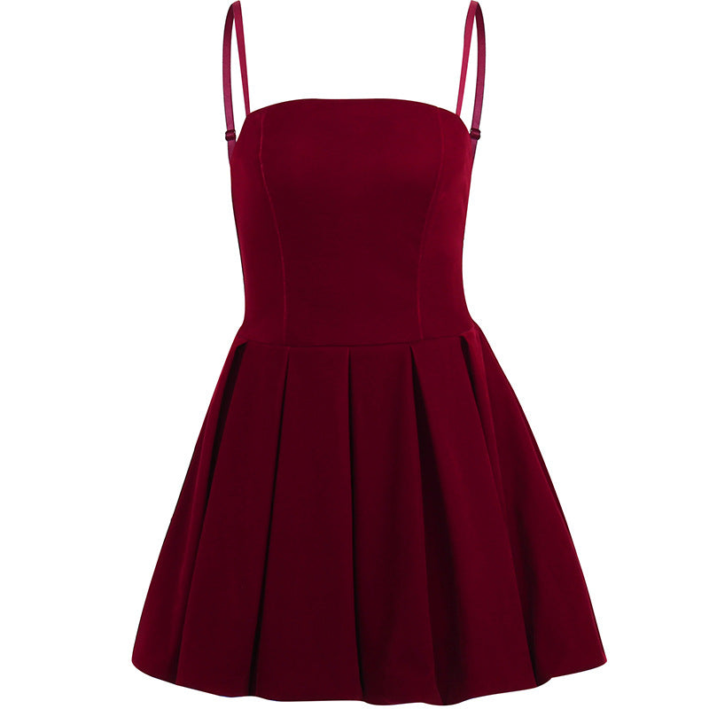 Gothic Style Strap Bubble Dress YJ22497