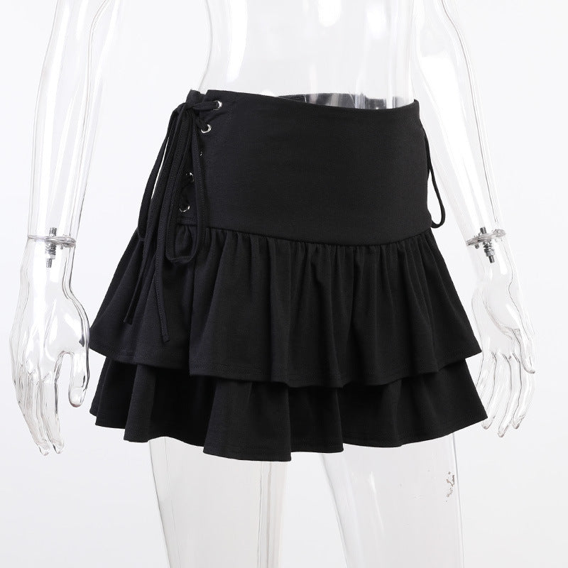 Punk Side Tie Skirt QY21034