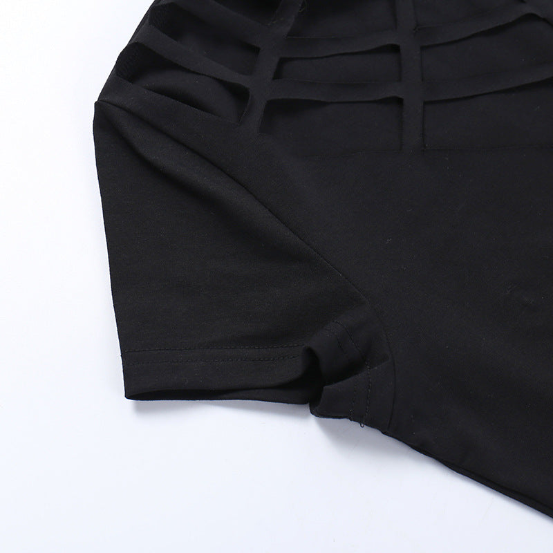 Gothic Black Bodycon Dress CF23012