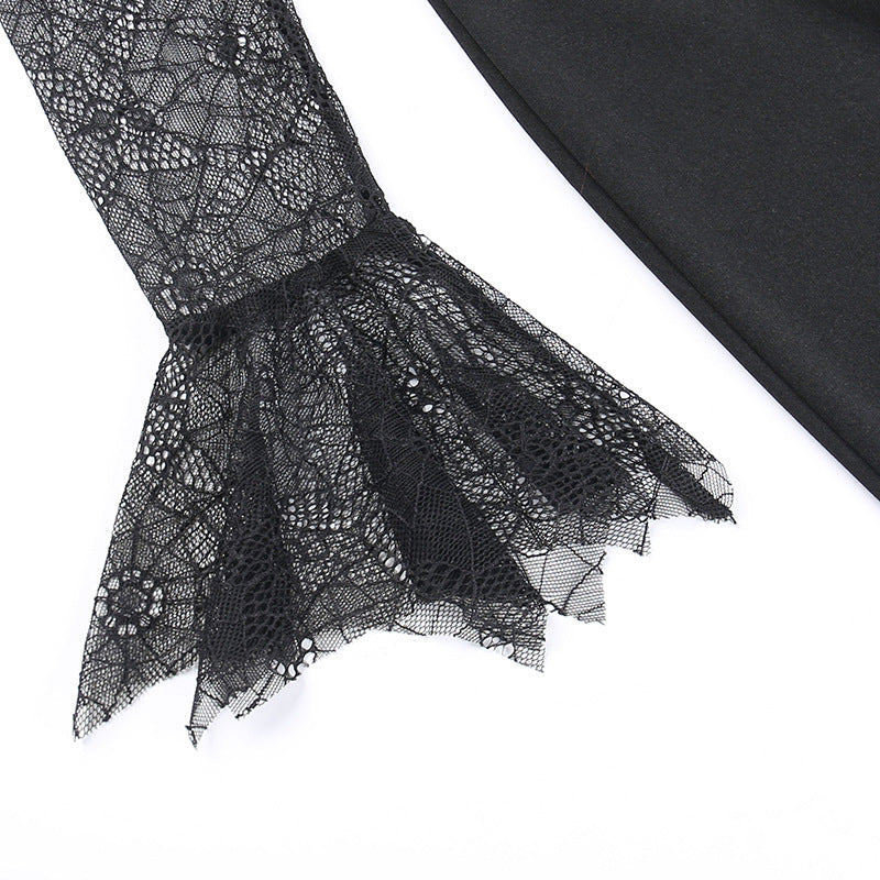 Gothic Lace Long Sleeve Dress XY22115
