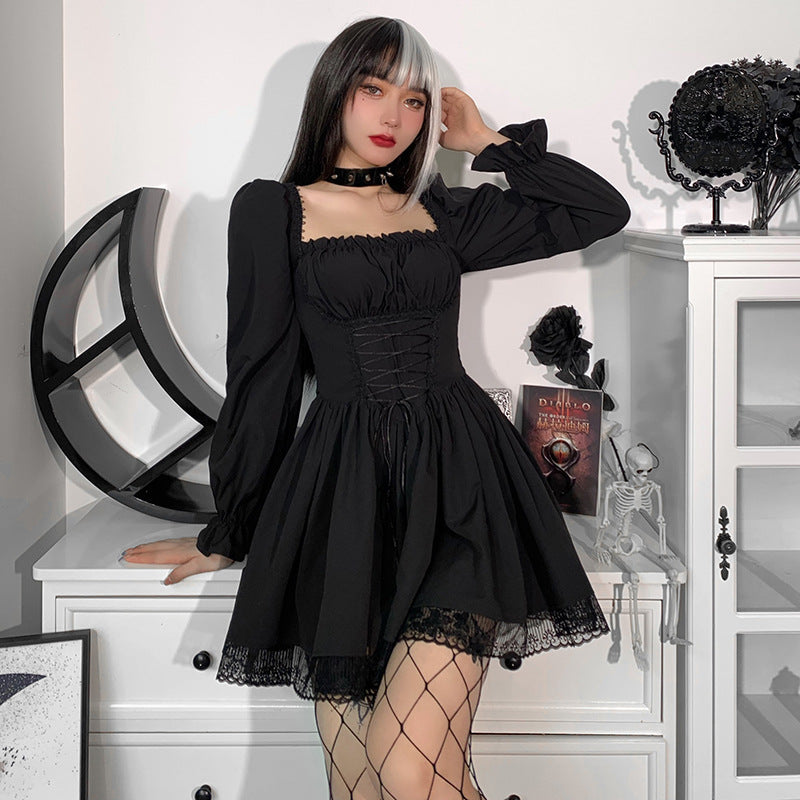 Gothic Puff Sleeve Dress CC21011