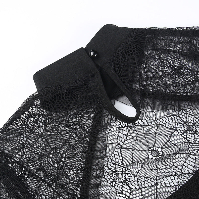 Gothic Lace Long Sleeve Dress XY22115