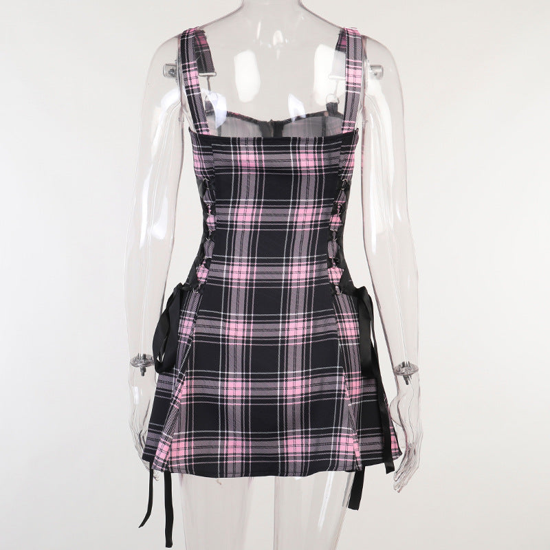 Punk Tartan Dress KH21080