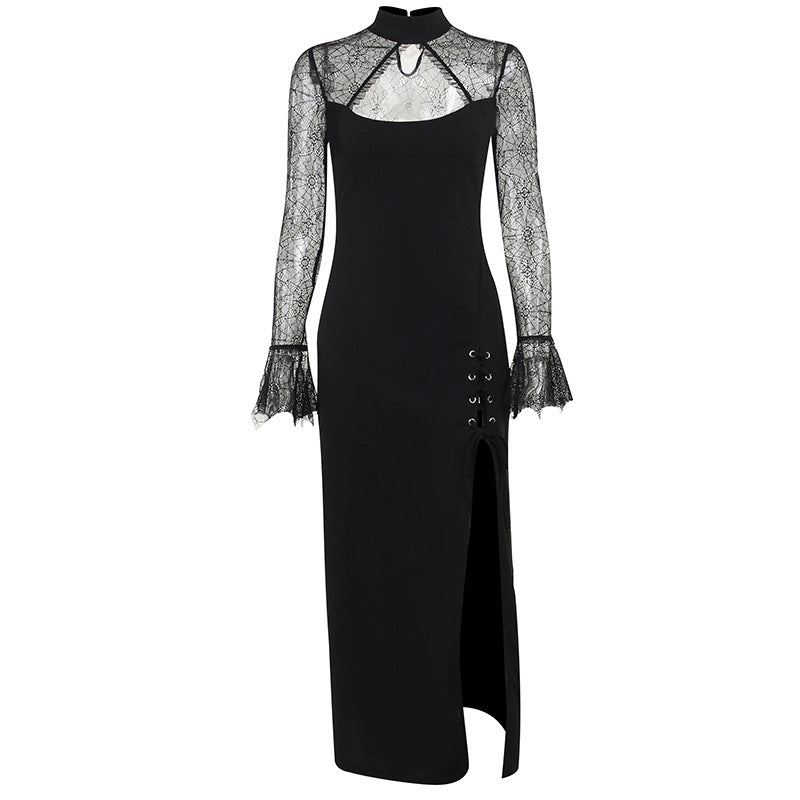 Gothic Lace Long Sleeve Dress XY22115