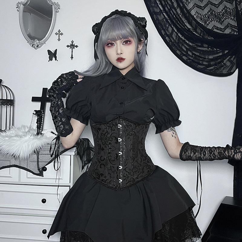 Black Gothic Blouse CF23034