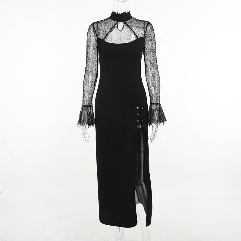 Gothic Lace Long Sleeve Dress XY22115