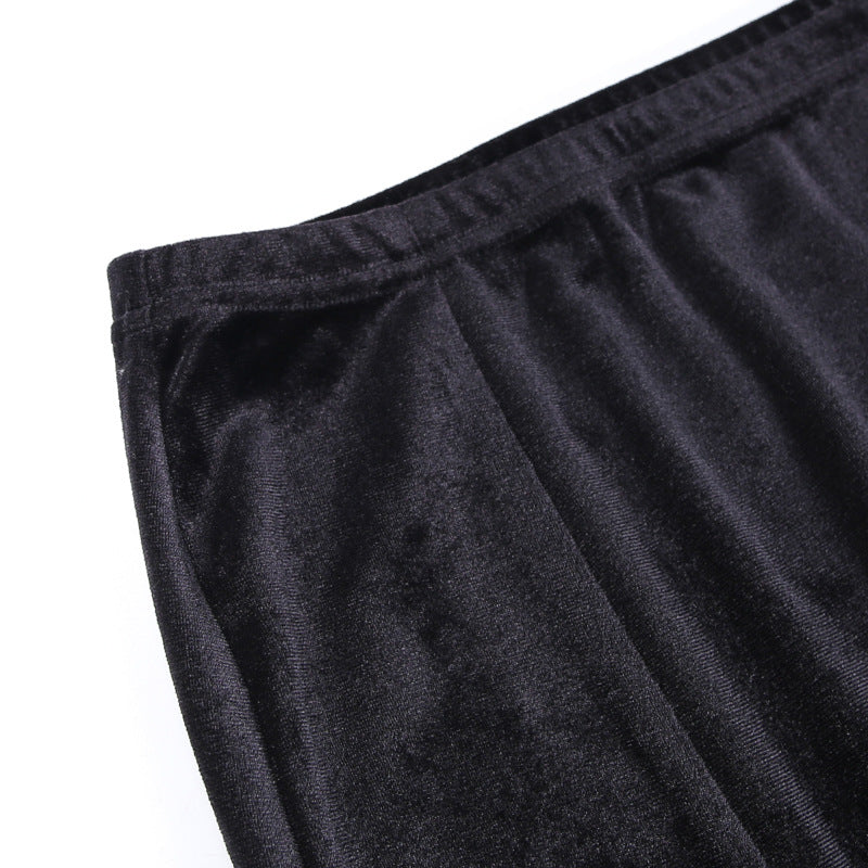 Black Gothic Long Skirt JY21507