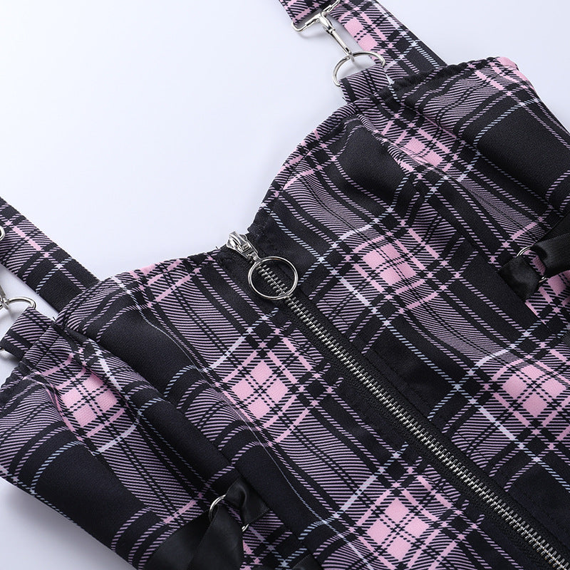 Punk Tartan Dress KH21080