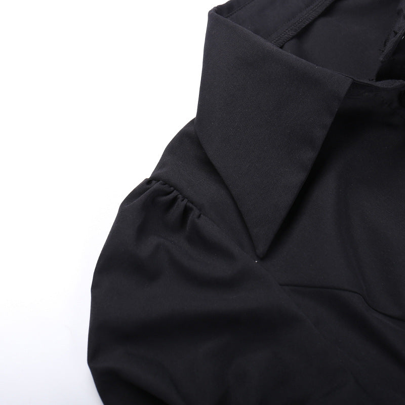 Black Gothic Blouse CF23034