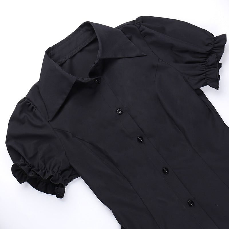 Black Gothic Blouse CF23034