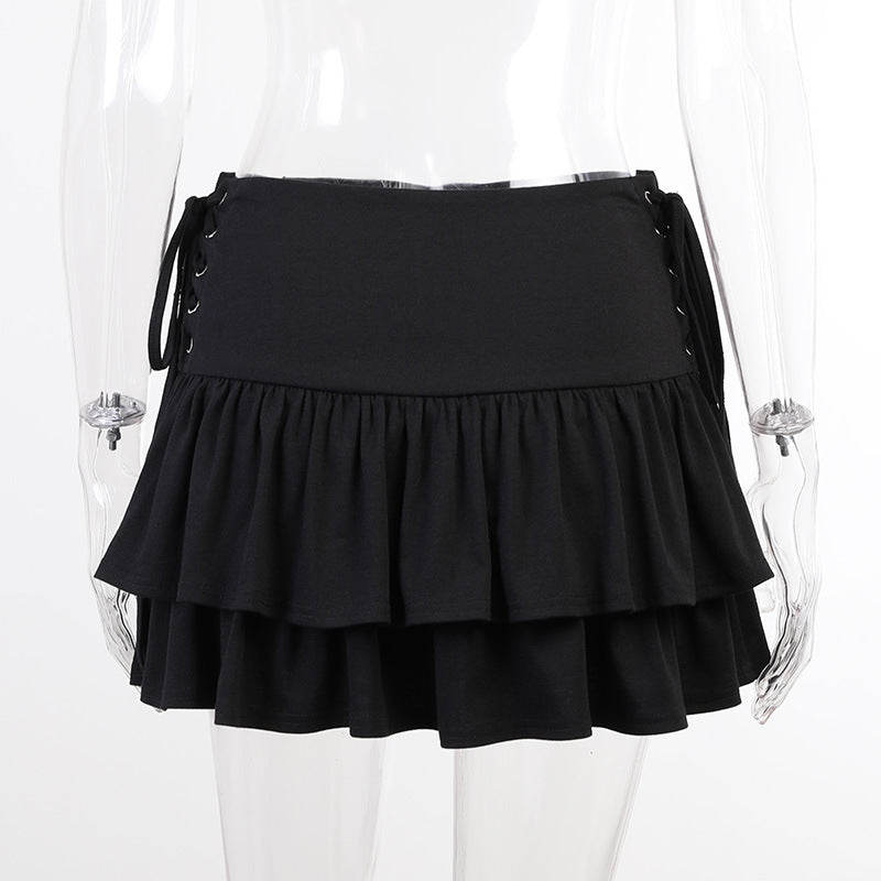 Punk Side Tie Skirt QY21034