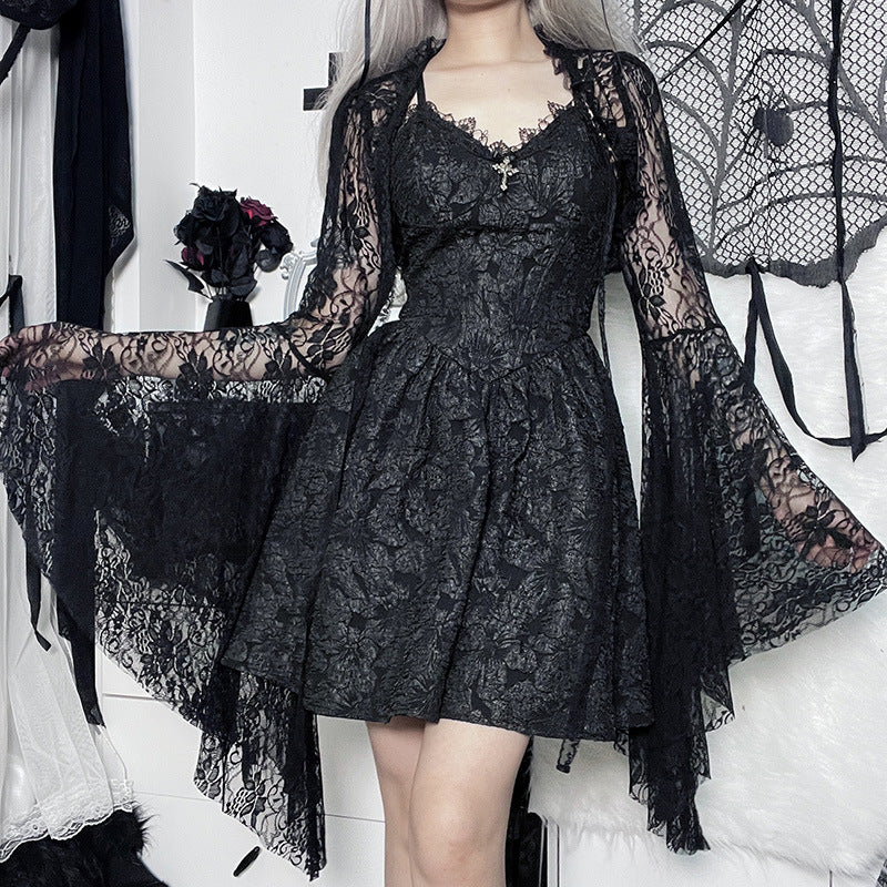 Gothic Style Black Lace Bolero XY22128