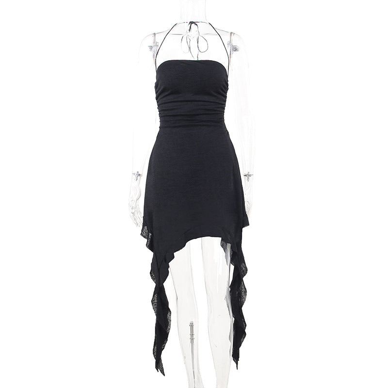 Black Punk Style Dress YY23012