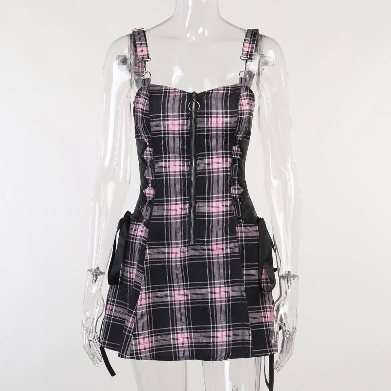 Punk Tartan Dress KH21080