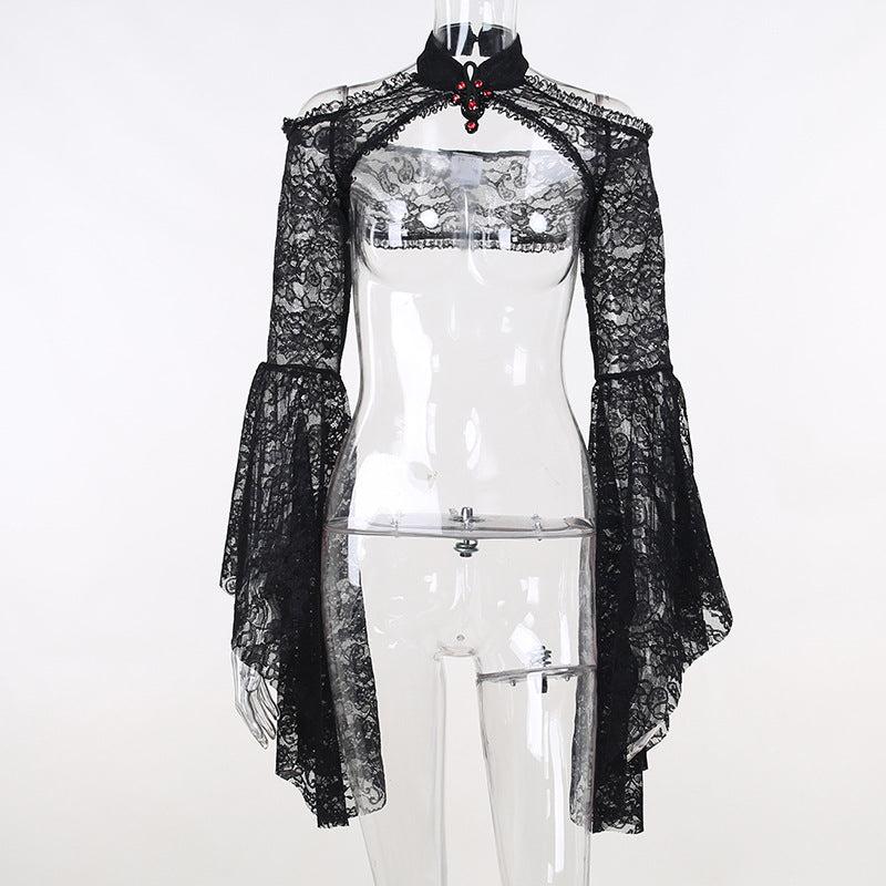 Gothic Lace Long Sleeve Bolero WY22050