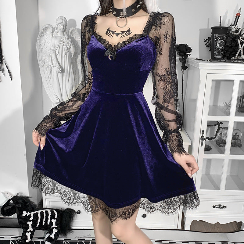 Black Gothic Dress HY21249