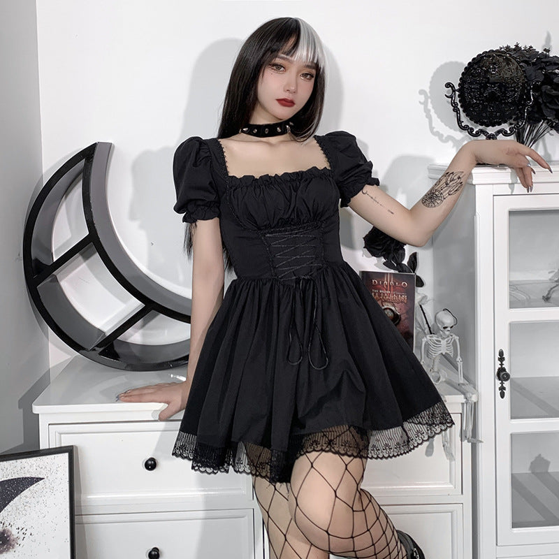 Gothic Puff Sleeve Dress CC21011