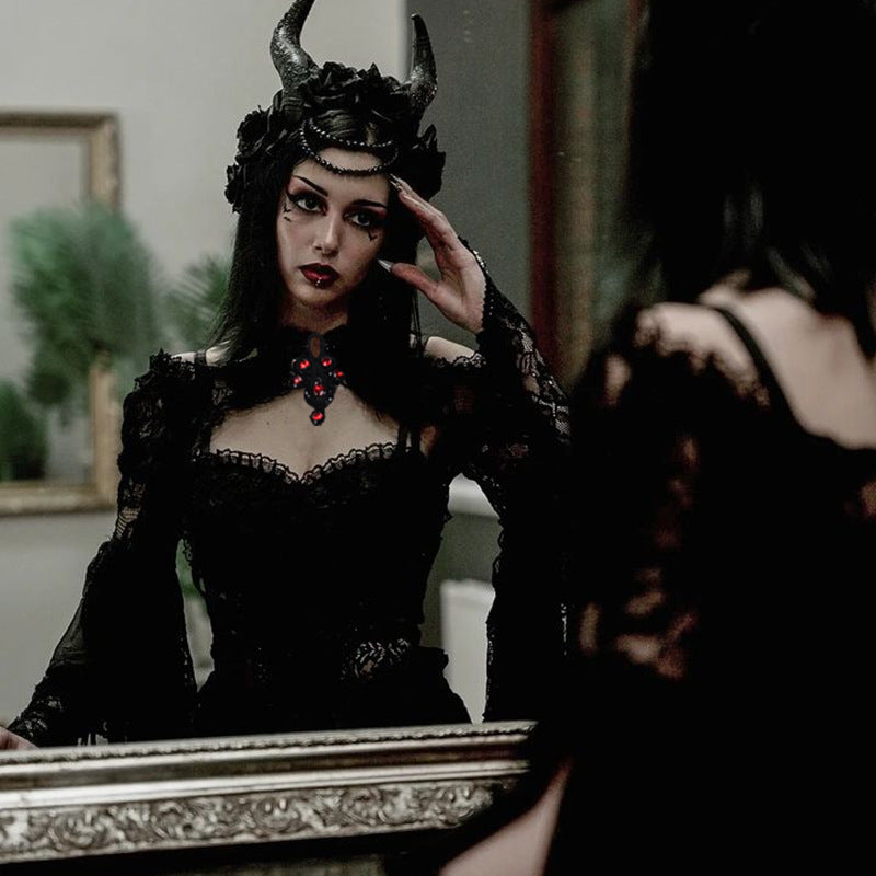 Gothic Lace Long Sleeve Bolero WY22050