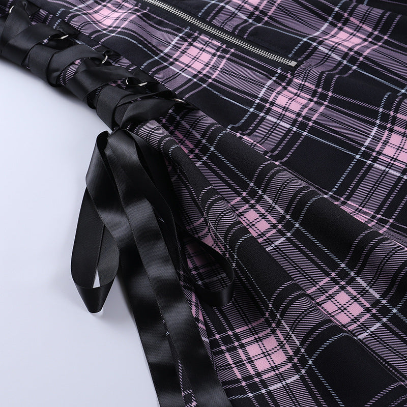 Punk Tartan Dress KH21080
