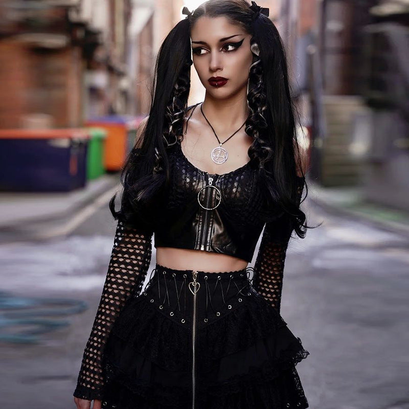 Gothic / Punk Style Frill Skirt WY23001