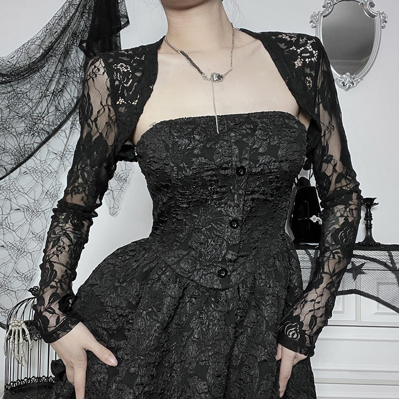 Gothic Style Black Lace Bolero GS22070