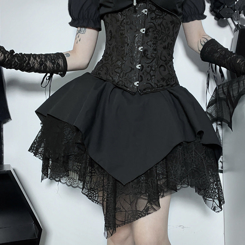 Black Gothic Skirt CF23033