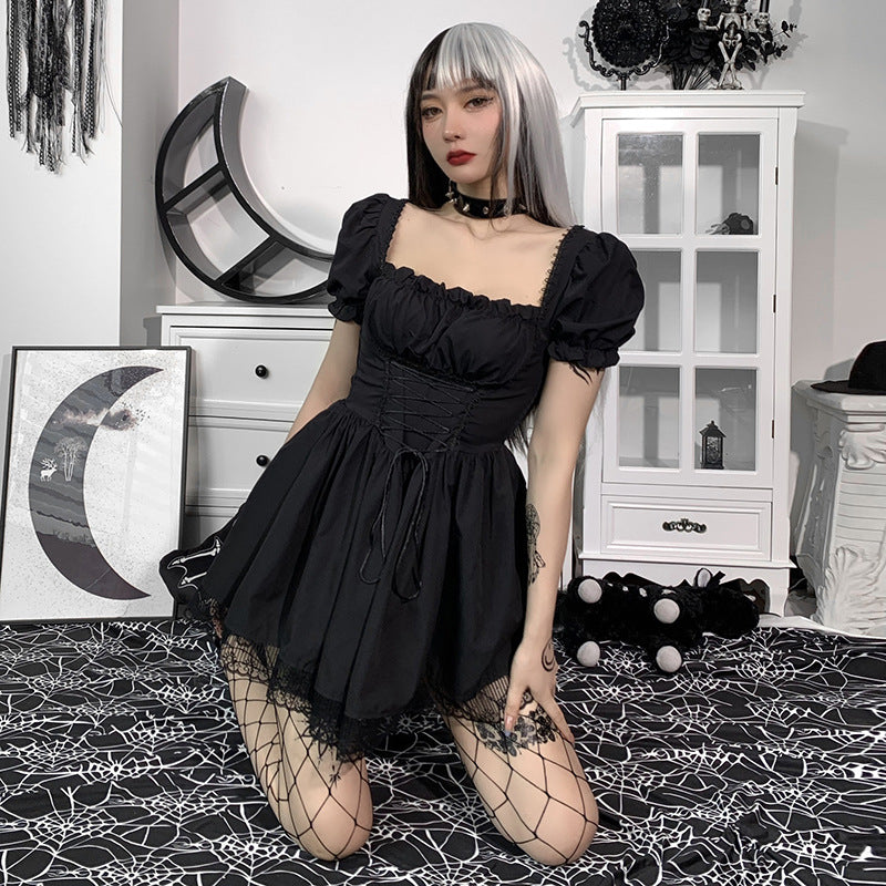 Gothic Puff Sleeve Dress CC21011
