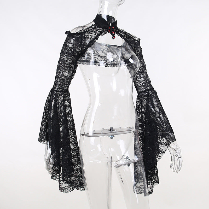 Gothic Lace Long Sleeve Bolero WY22050