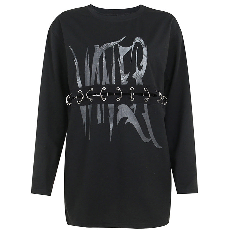 Punk Style Black Sweater CF22057