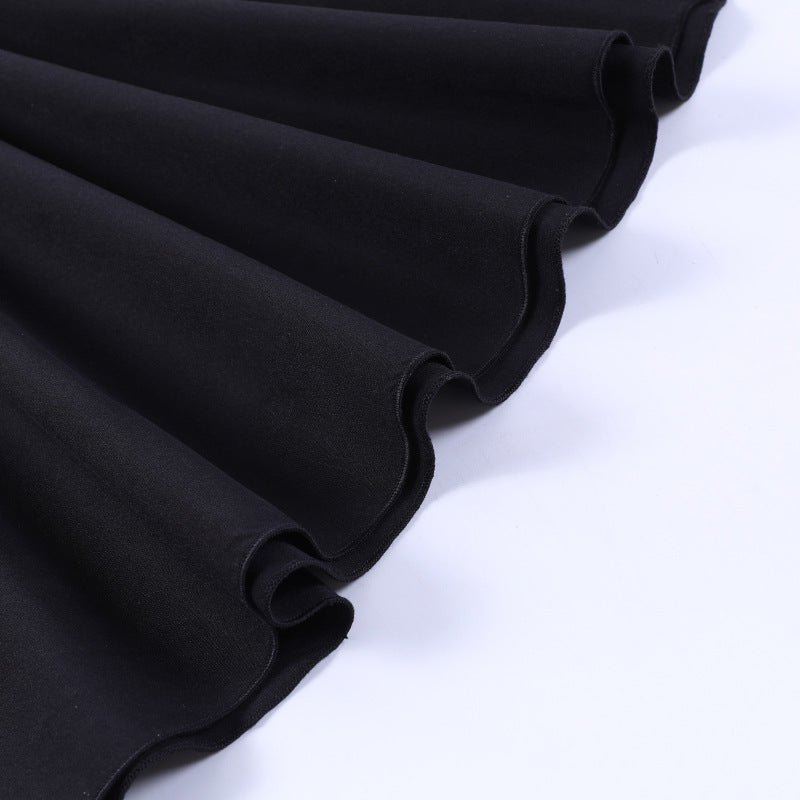 Black Gothic Strappy Lolita Dress CF23002
