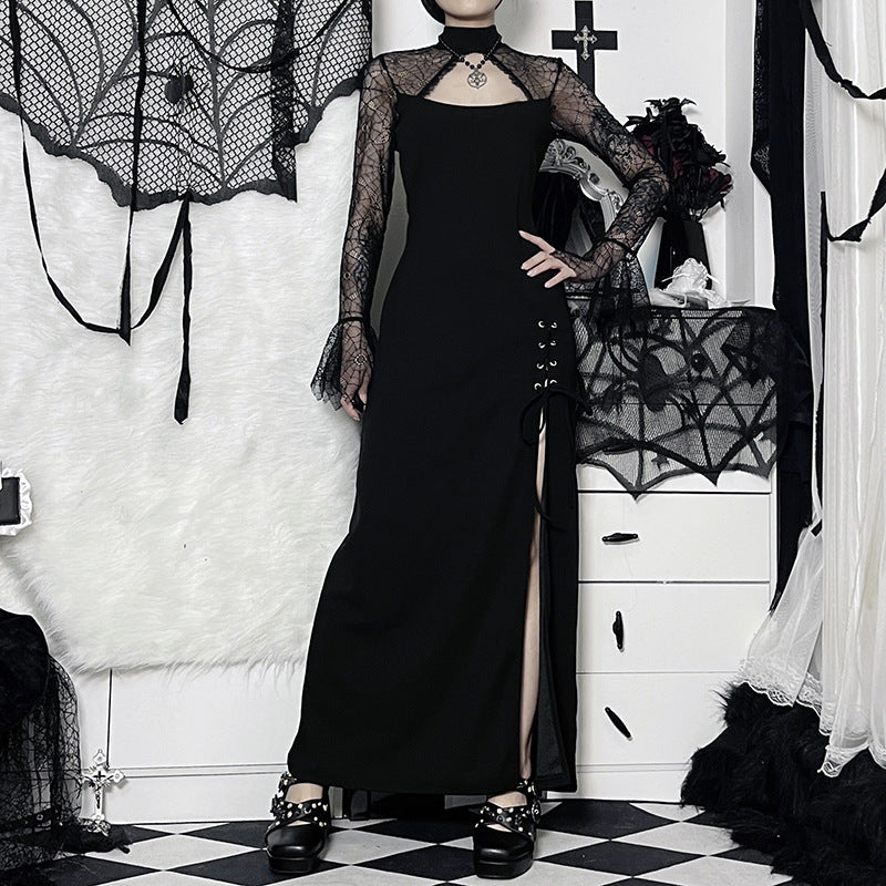 Gothic Lace Long Sleeve Dress XY22115
