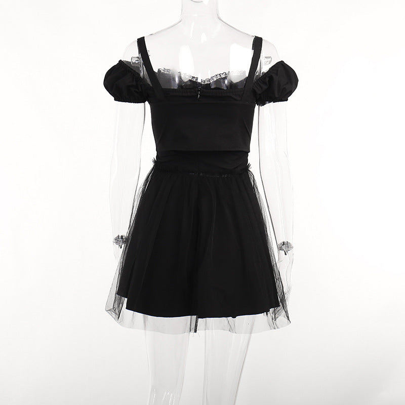 Gothic Style Short Sleeve Dress JY22503