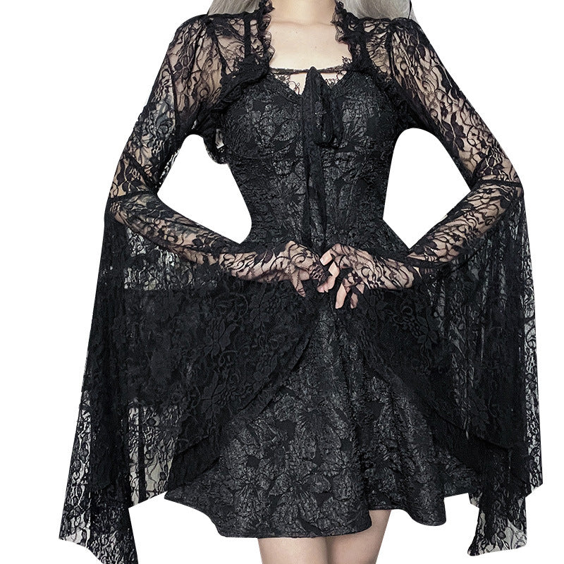 Gothic Style Black Lace Bolero XY22128