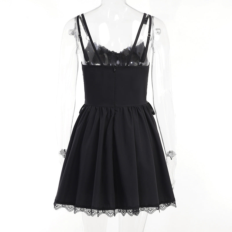 Black Gothic Lolita Corset Dress JY22542