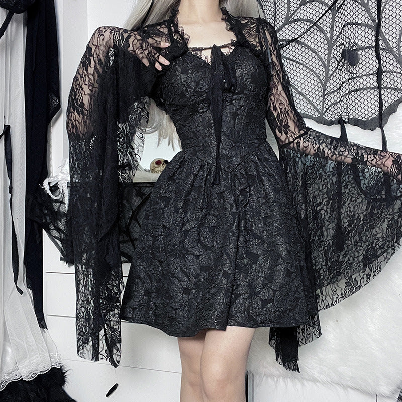 Gothic Style Black Lace Bolero XY22128