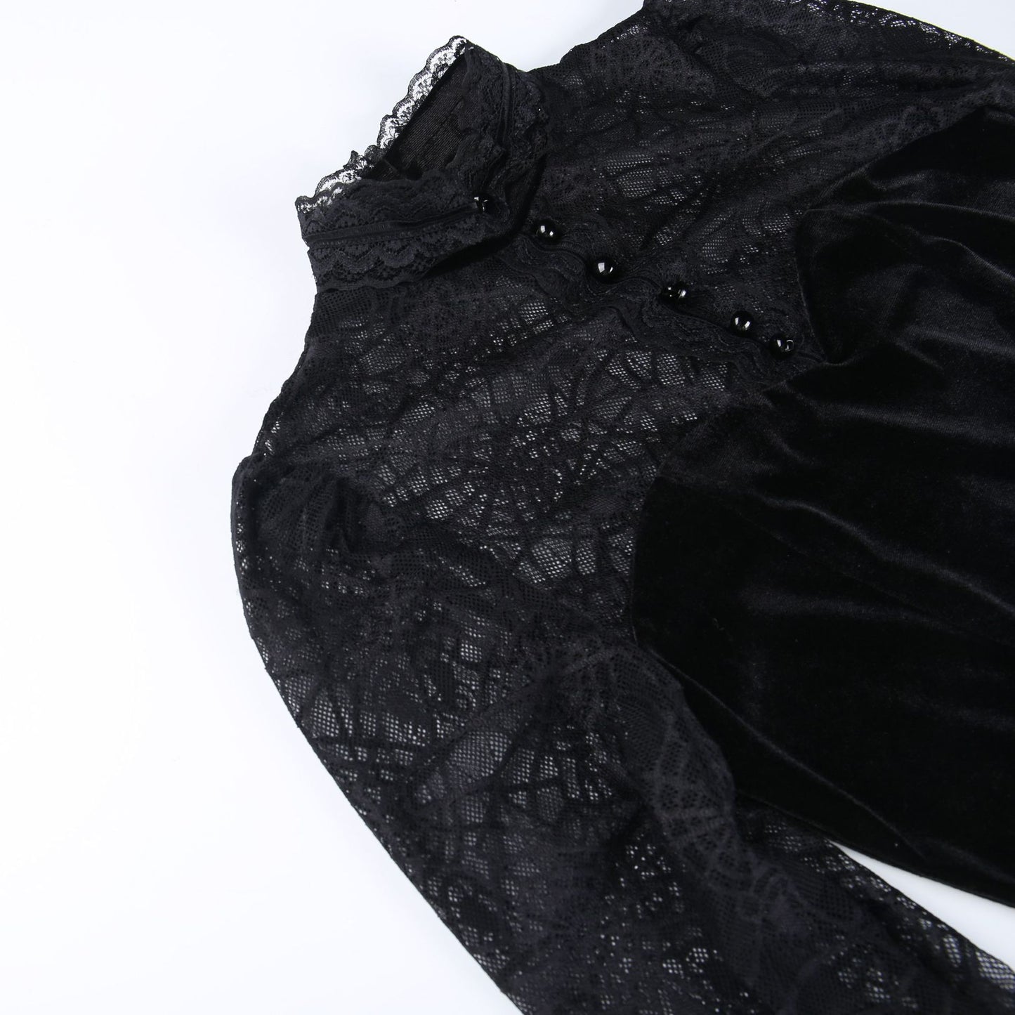 Gothic Spider Web Long Sleeve Top CF22147