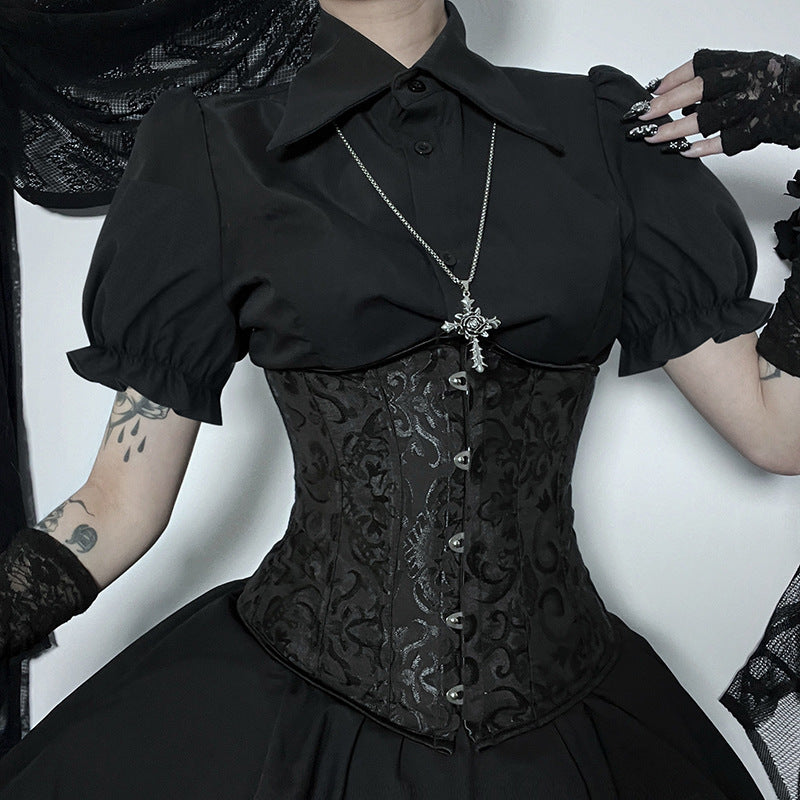 Black Gothic Blouse CF23034
