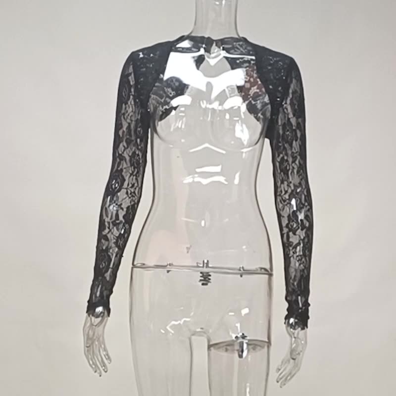 Gothic Style Black Lace Bolero GS22070