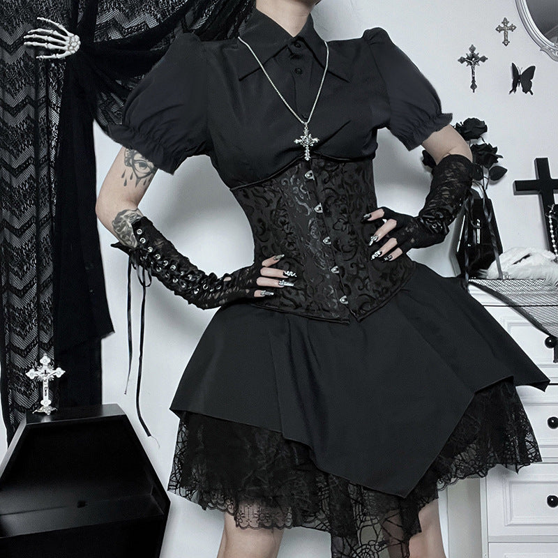 Black Gothic Skirt CF23033