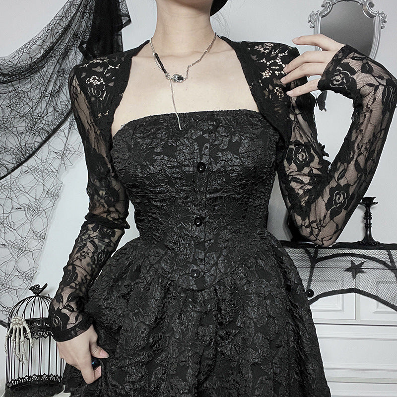 Gothic Style Black Lace Bolero GS22070