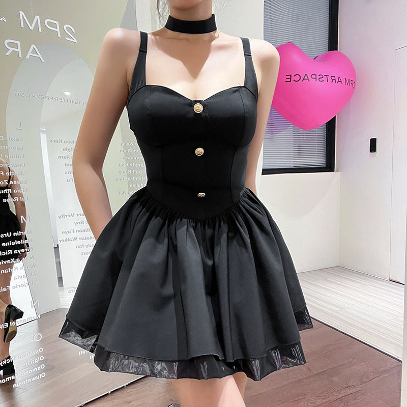 Black Strappy Dress CF23058