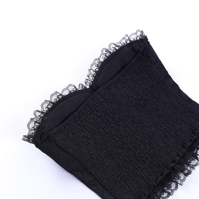 Gothic Black Corset Top CF23005