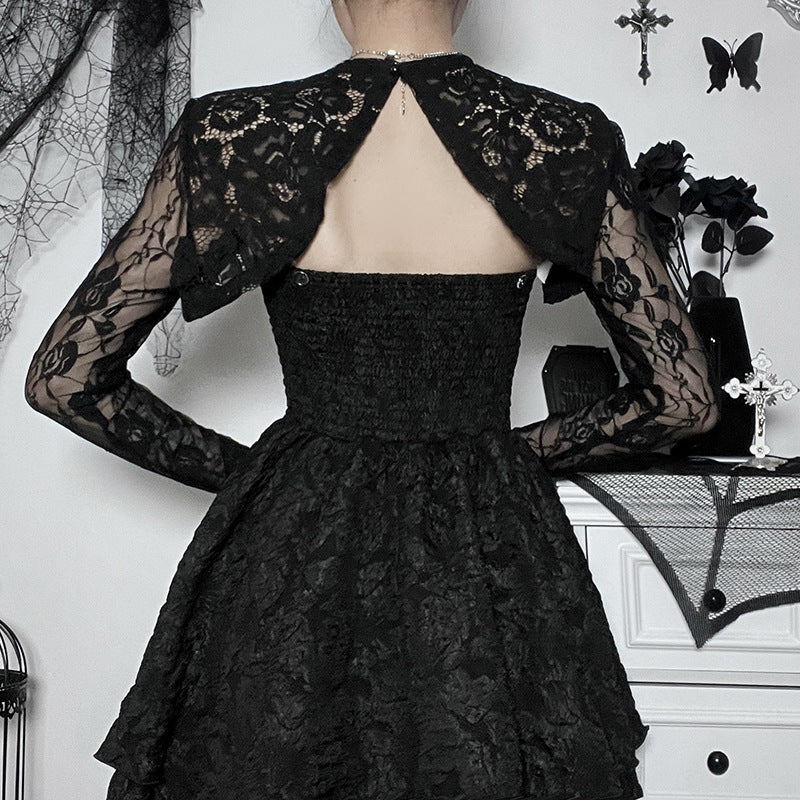 Gothic Style Black Lace Bolero GS22070