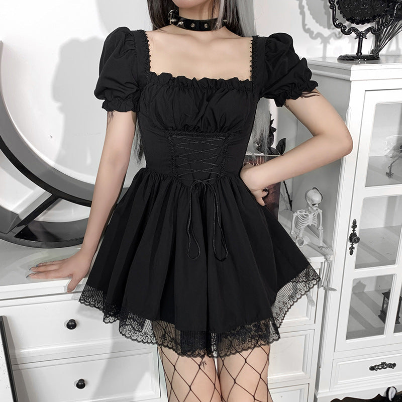 Gothic Puff Sleeve Dress CC21011