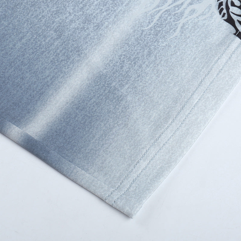 Gray Gothic Split Dress WY22028