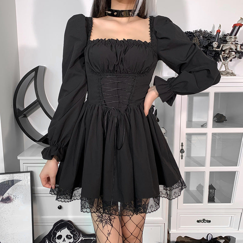 Gothic Puff Sleeve Dress CC21011