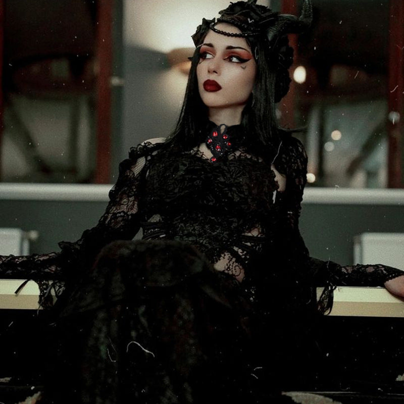 Gothic Lace Long Sleeve Bolero WY22050
